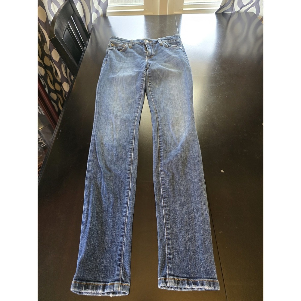 Joe's Jeans Honey Curvy Skinny Blue Denim Jeans Button Zip Pockets TVHCC35752